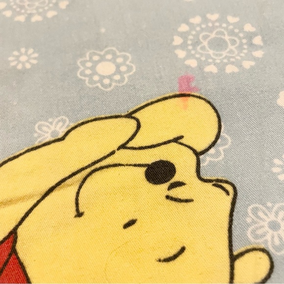 Winnie the Pooh Piglet Flat Bed Sheet 70” x 57” - Picture 5 of 15